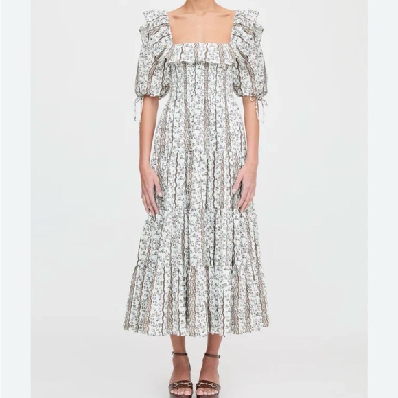 Hill House Dresses & Skirts - Hill House Home The Corinne Nap Dress Floral Puff Sleeve Midi Dress